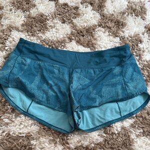 lululemon athletica Teal Athletic Shorts
